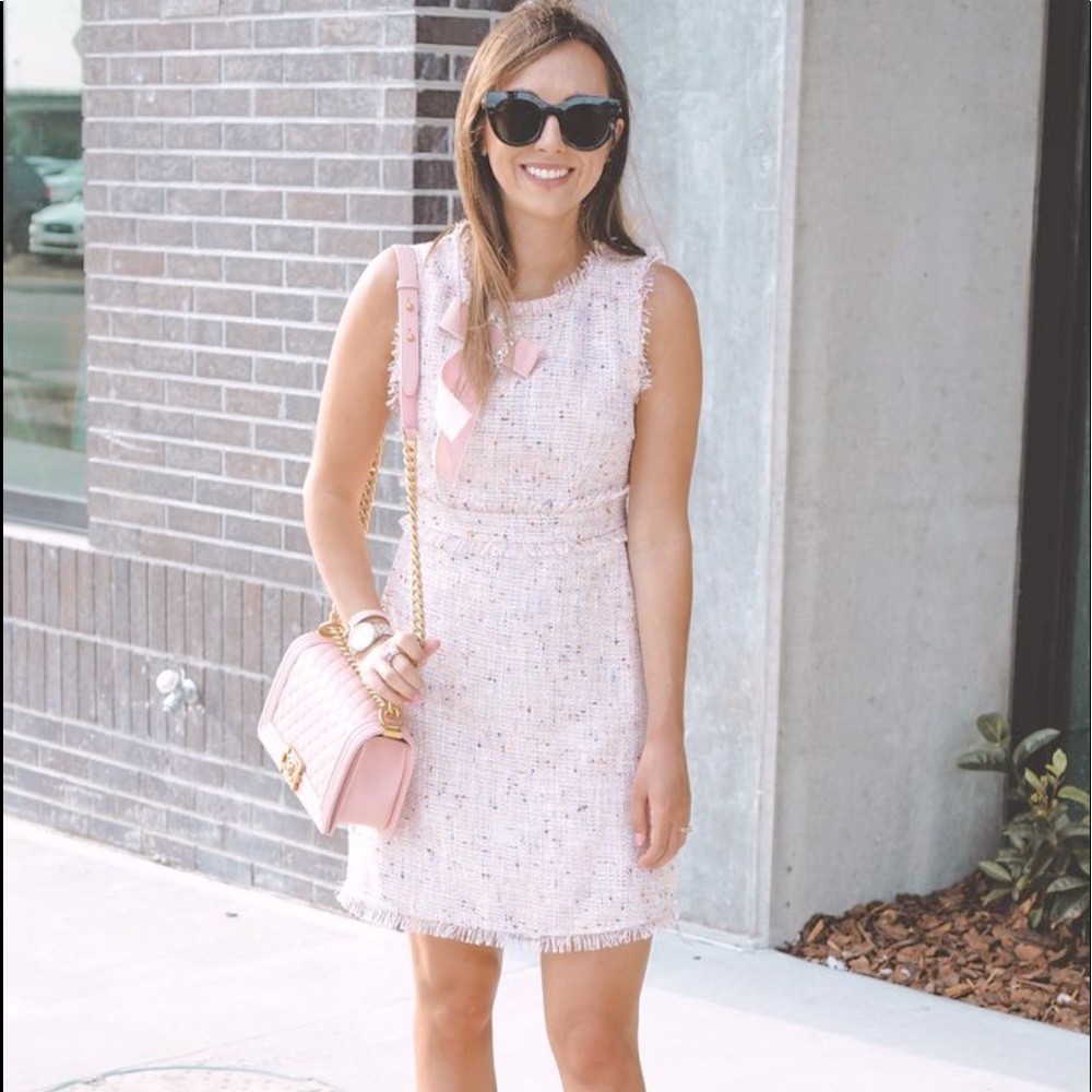 Femme tweed sleevless dress